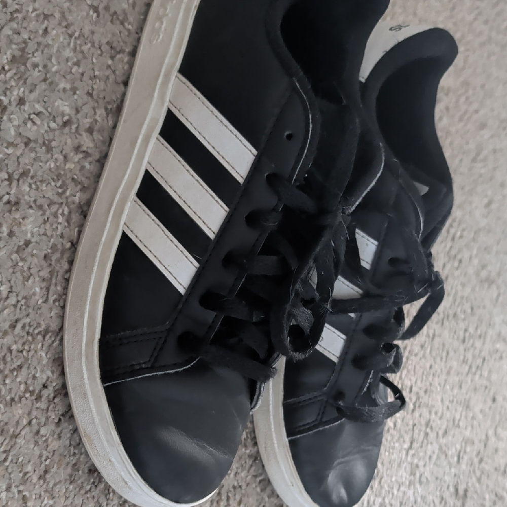 adidas Kids Black and White Sneakers